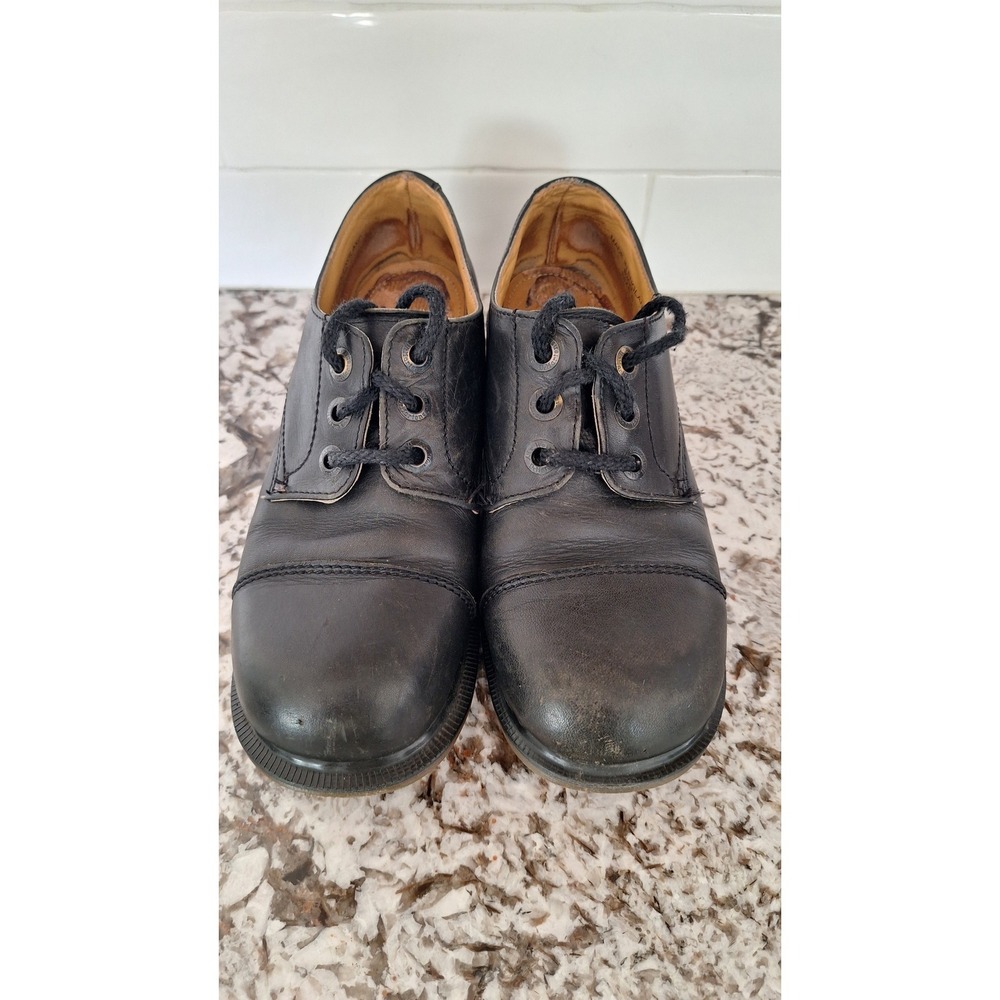 Dr. Martens 8309 Black Leather Cap Toe Oxfords Made in England Vintage Size 5